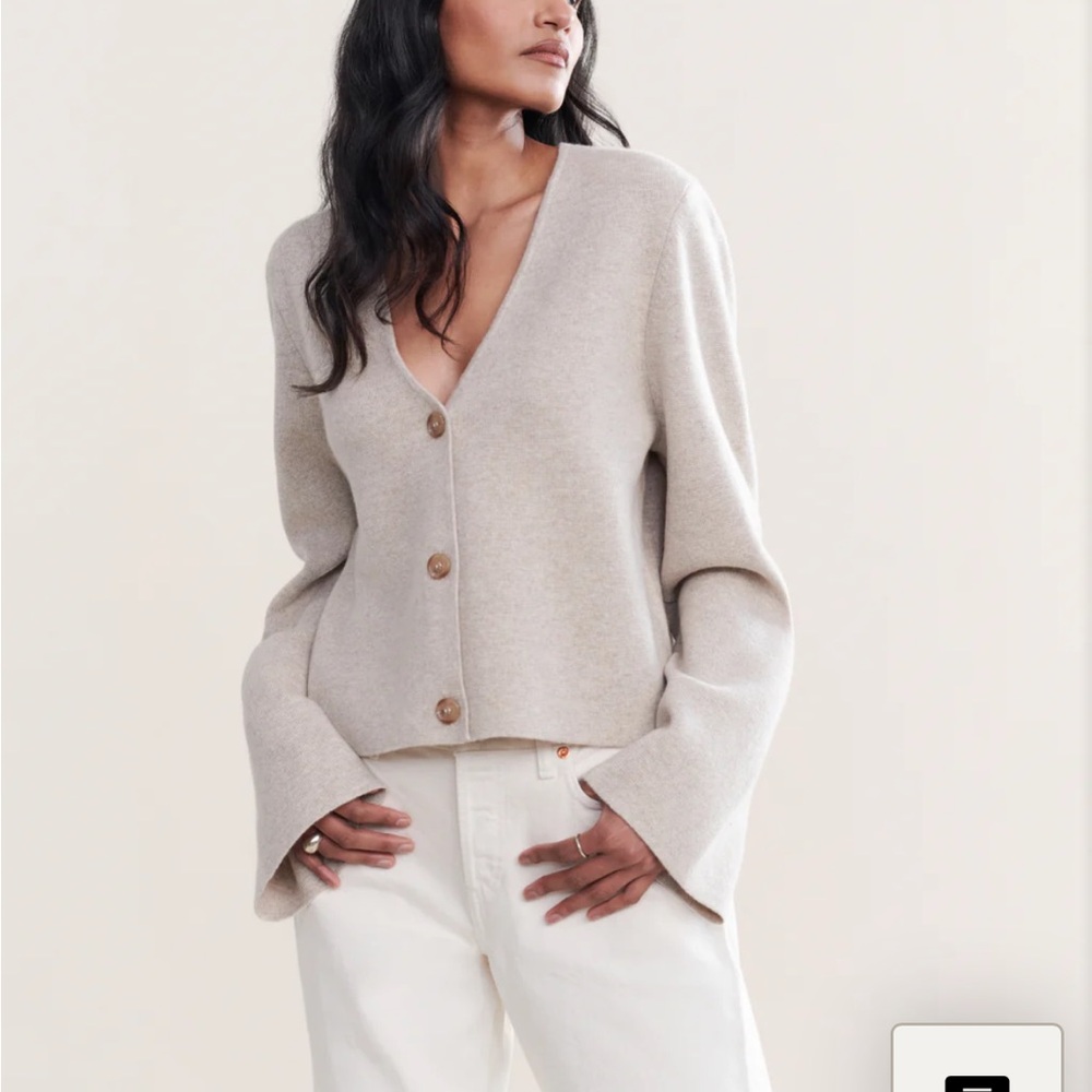 JENNI KAYNE Chelsea Cardigan - Oatmeal BNWT size large